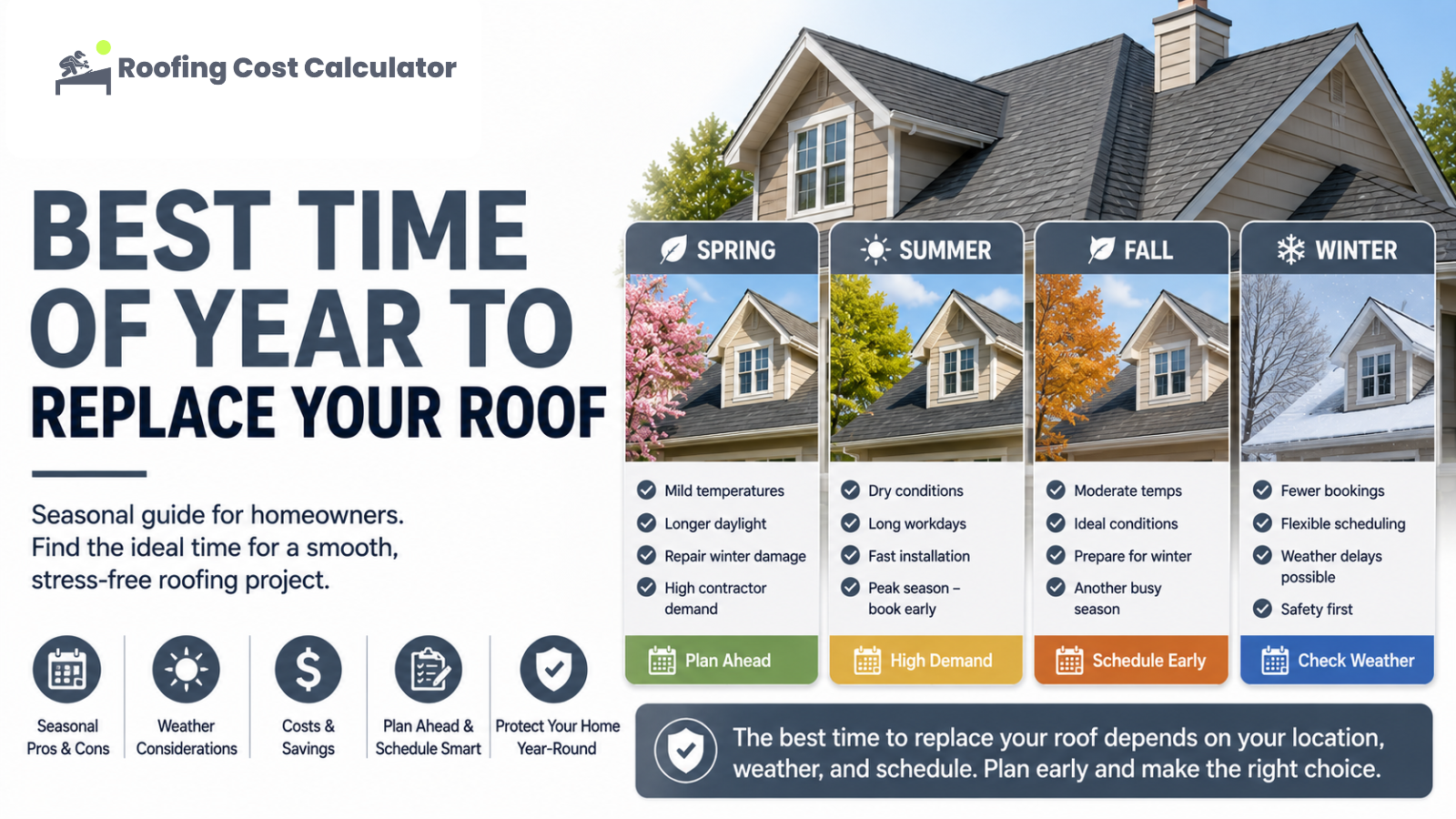 Best Time of Year to Replace Your Roof